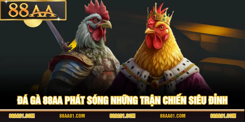 Đá gà 88AA phát sóng những trận chiến siêu đỉnh